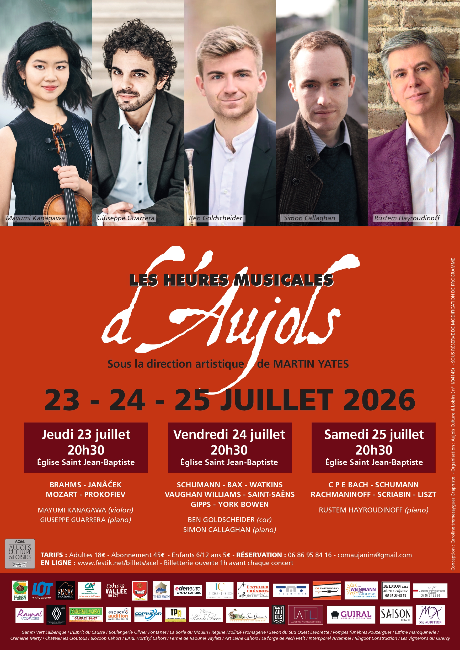 Festival "Les Heures Musicales d'Aujols"