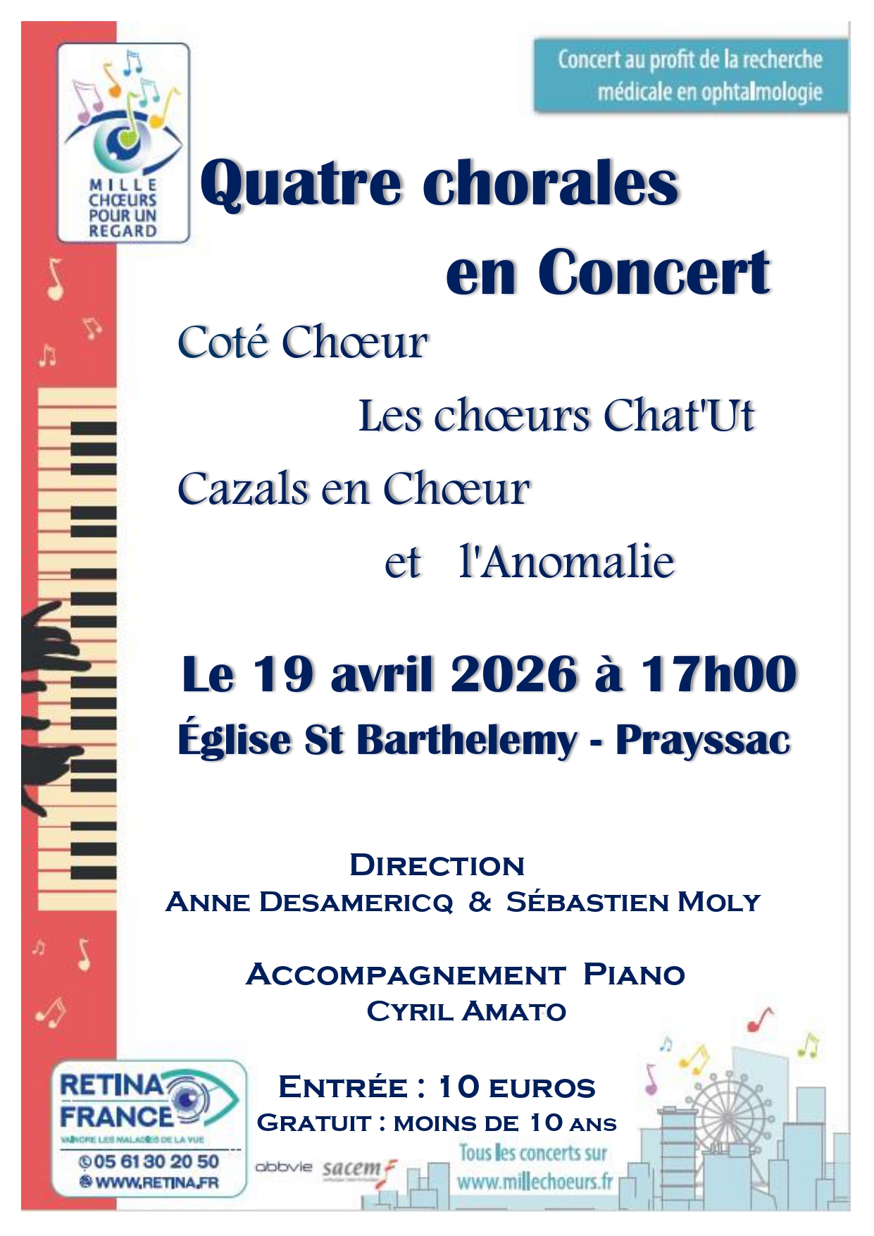 Quatre chorales en concert — visuel événement