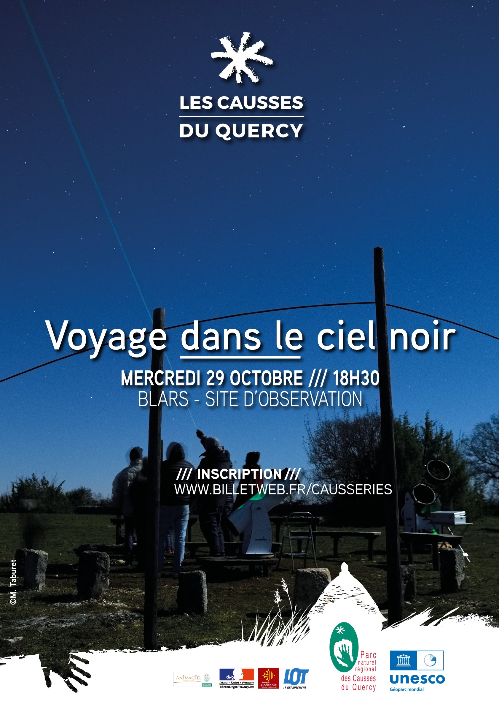 Voyage dans le ciel noir