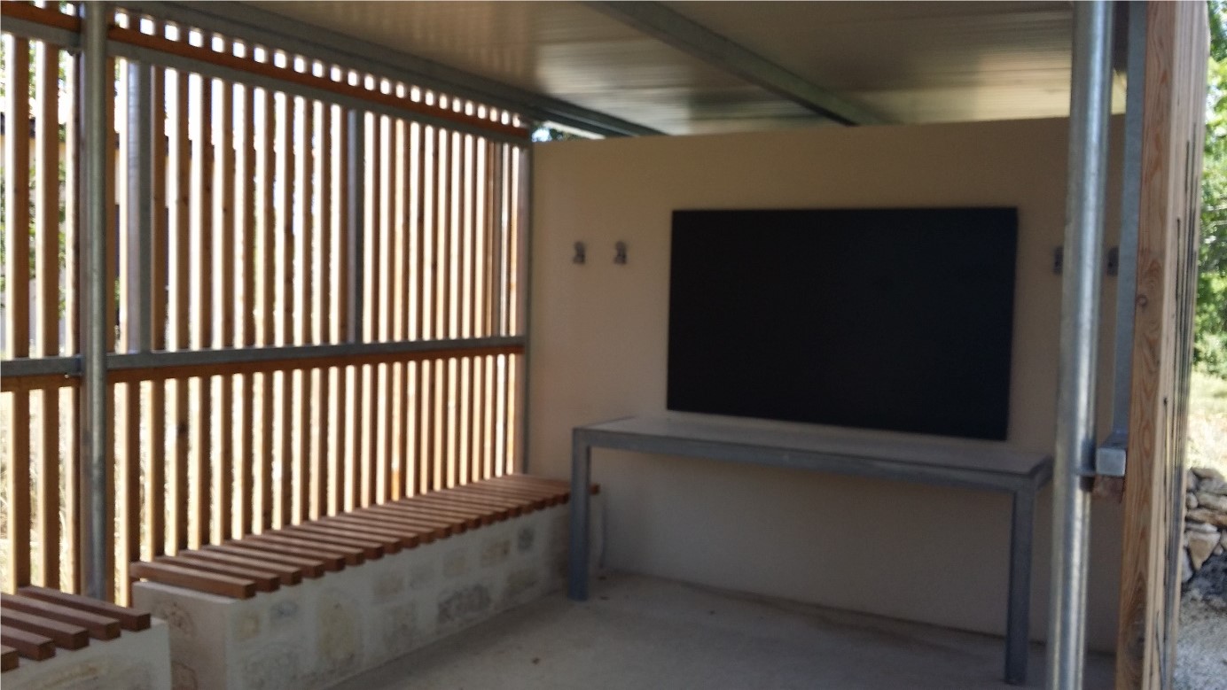 Halte pèlerins d'Emelies à Lalbenque