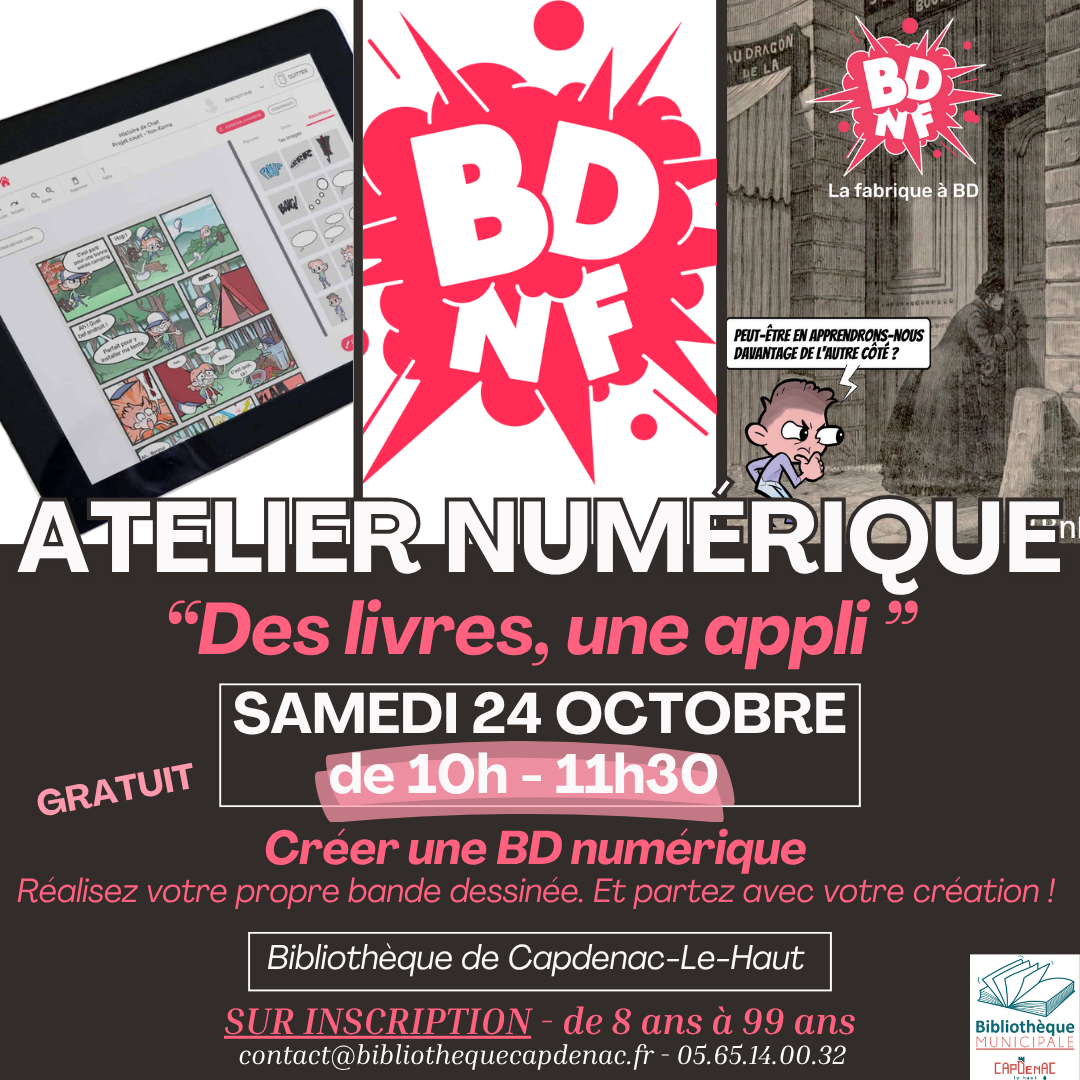 Atelier numérique «Des Livres, une Appli»