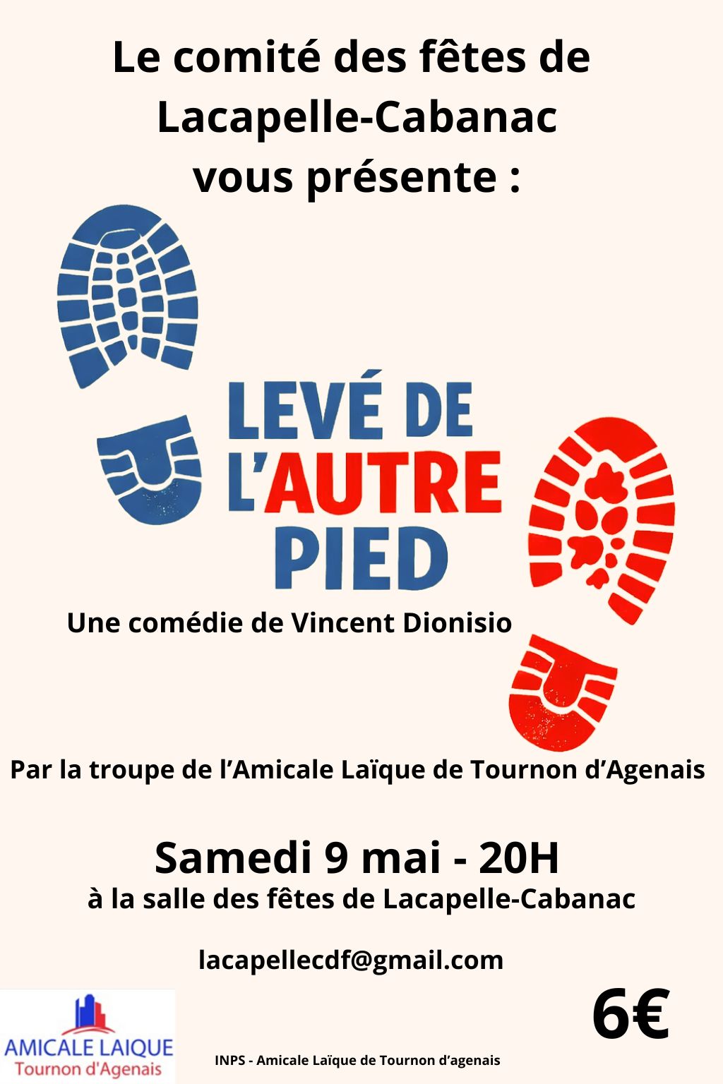 Représentation théâtrale : "Levé de l'autre pied"