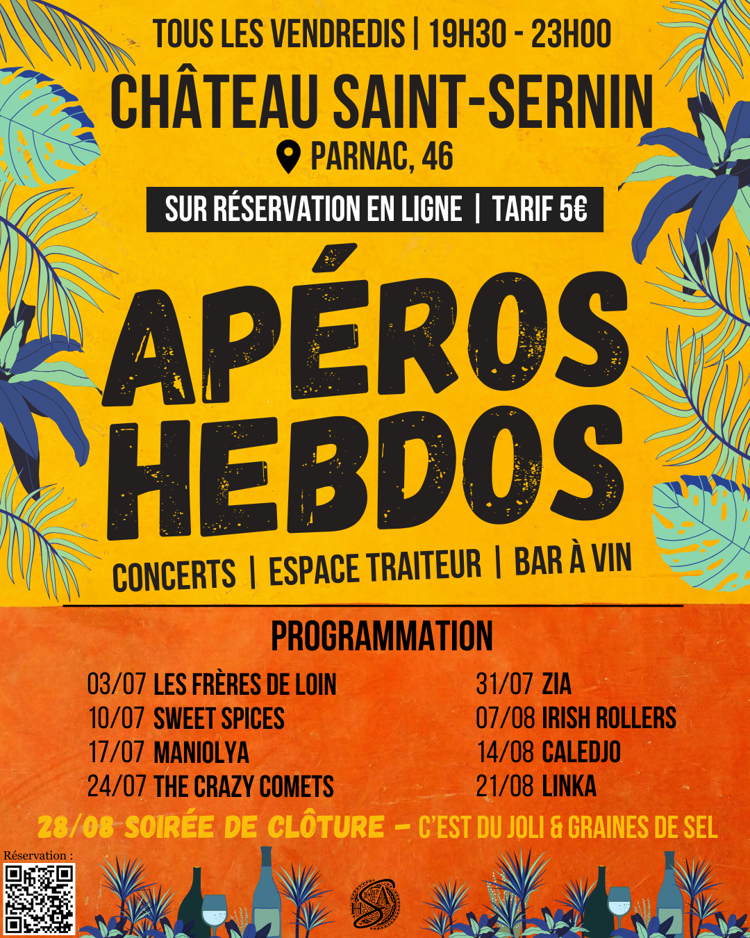 Apéro-hebdo au Château Saint-Sernin — visuel événement
