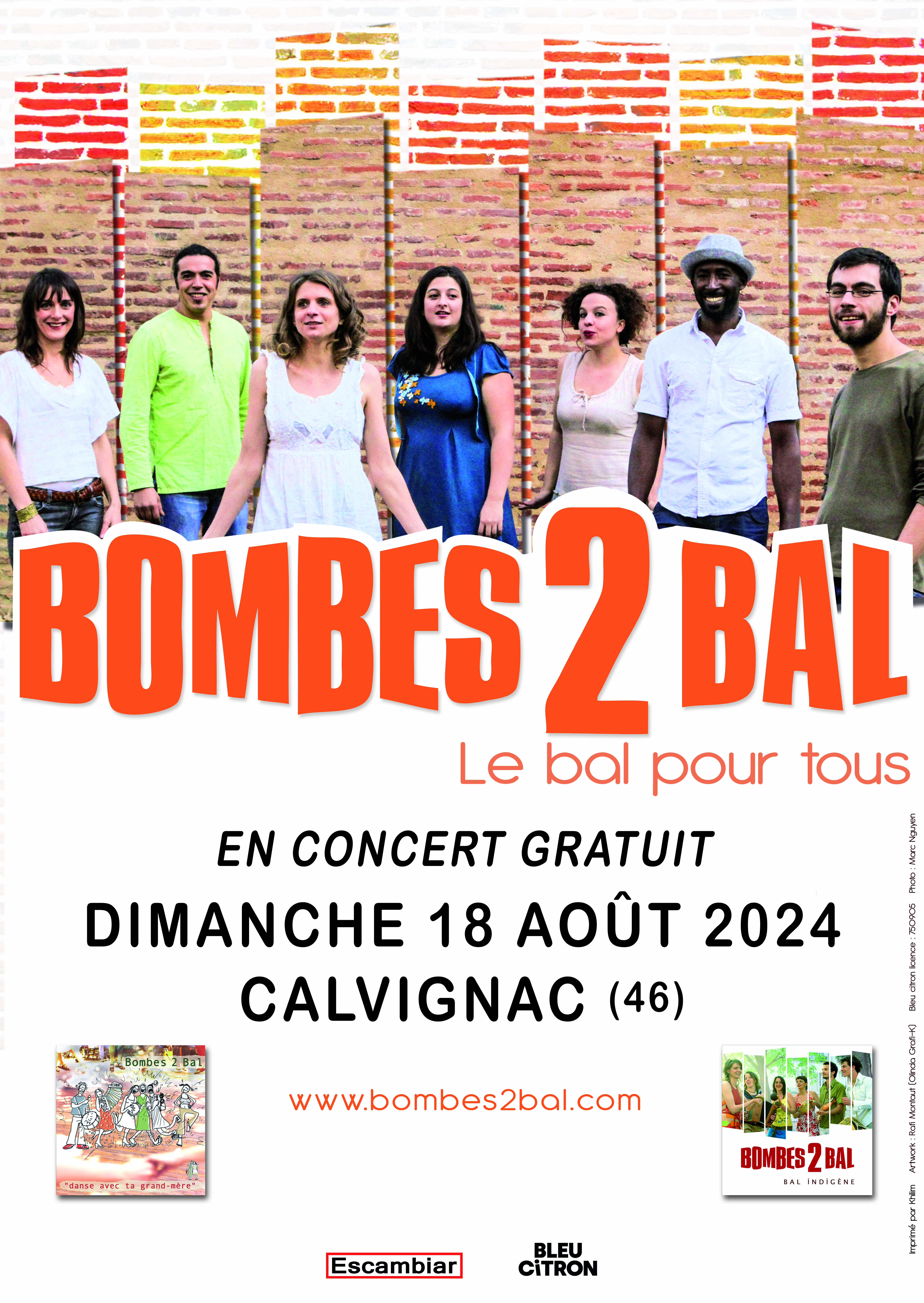 Concert Bombes 2 bal à Calvignac