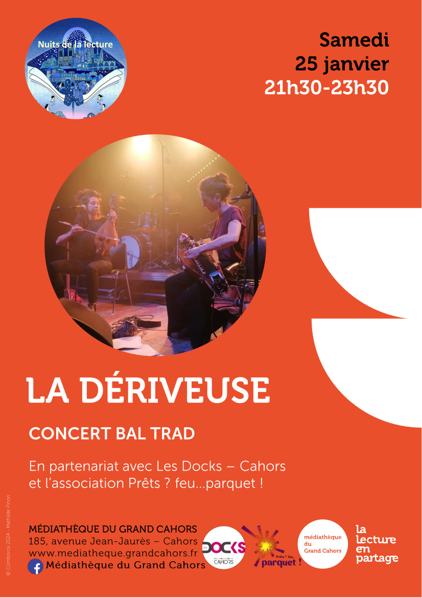 Nuits de la lecture : Concert bal trad de la Dériveuse