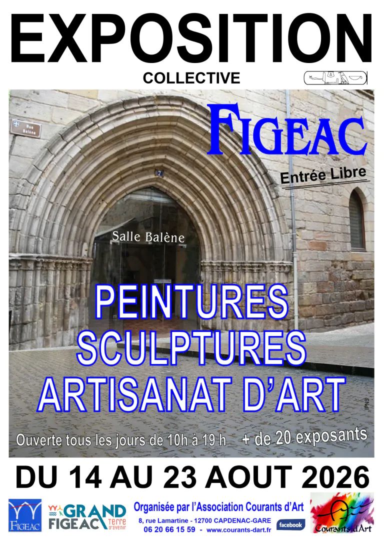 Exposition collective "Courants d'Art" à Figeac