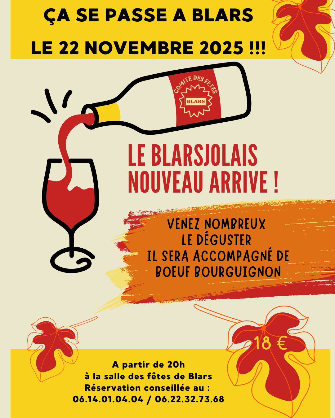 Le Blarsjolais nouveau arrive !