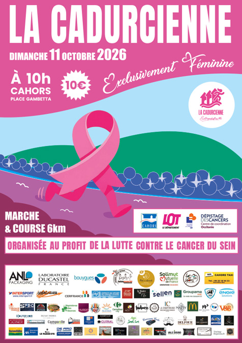 Octobre rose à Cahors : "La Cadurcienne"