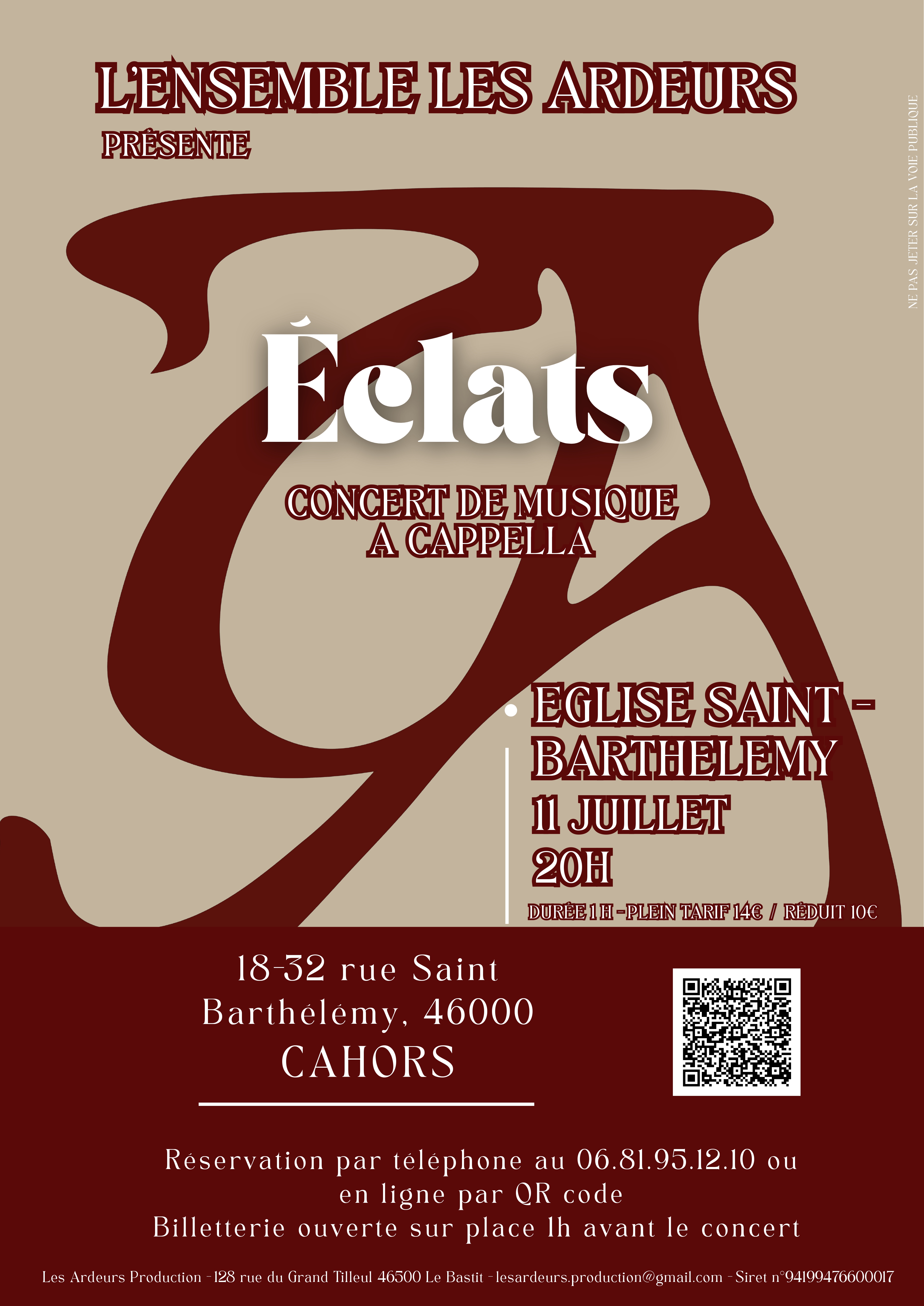 "Eclats", concert de musique a capella