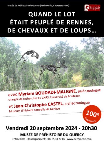 Journées Européennes du Patrimoine : Conférence "Quand le Lot était peuplé de rennes, de chevaux et de loups