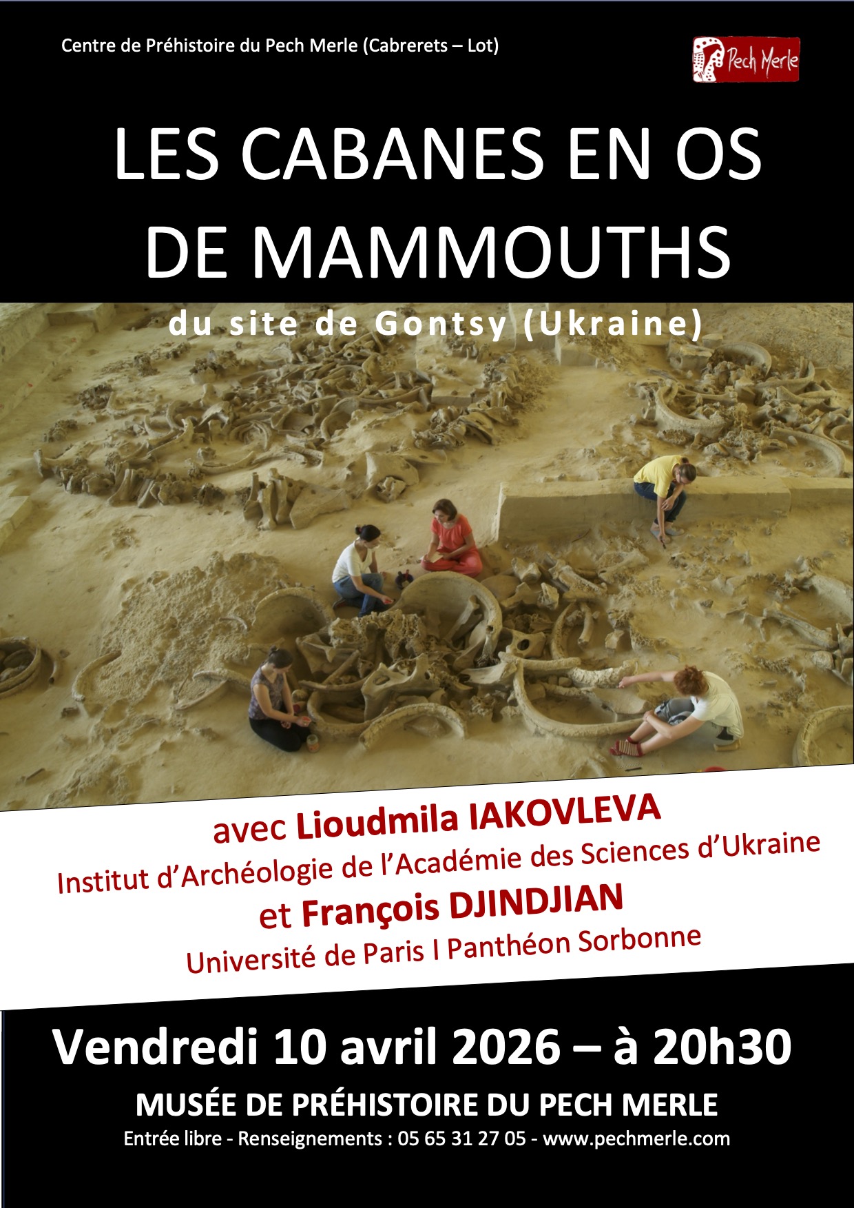 Conférence "Les cabanes en os de mammouth"