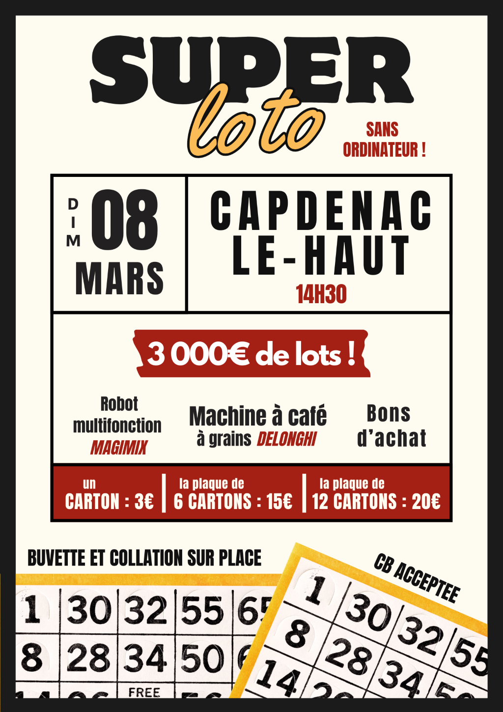 Super loto à Capdenac-le-Haut