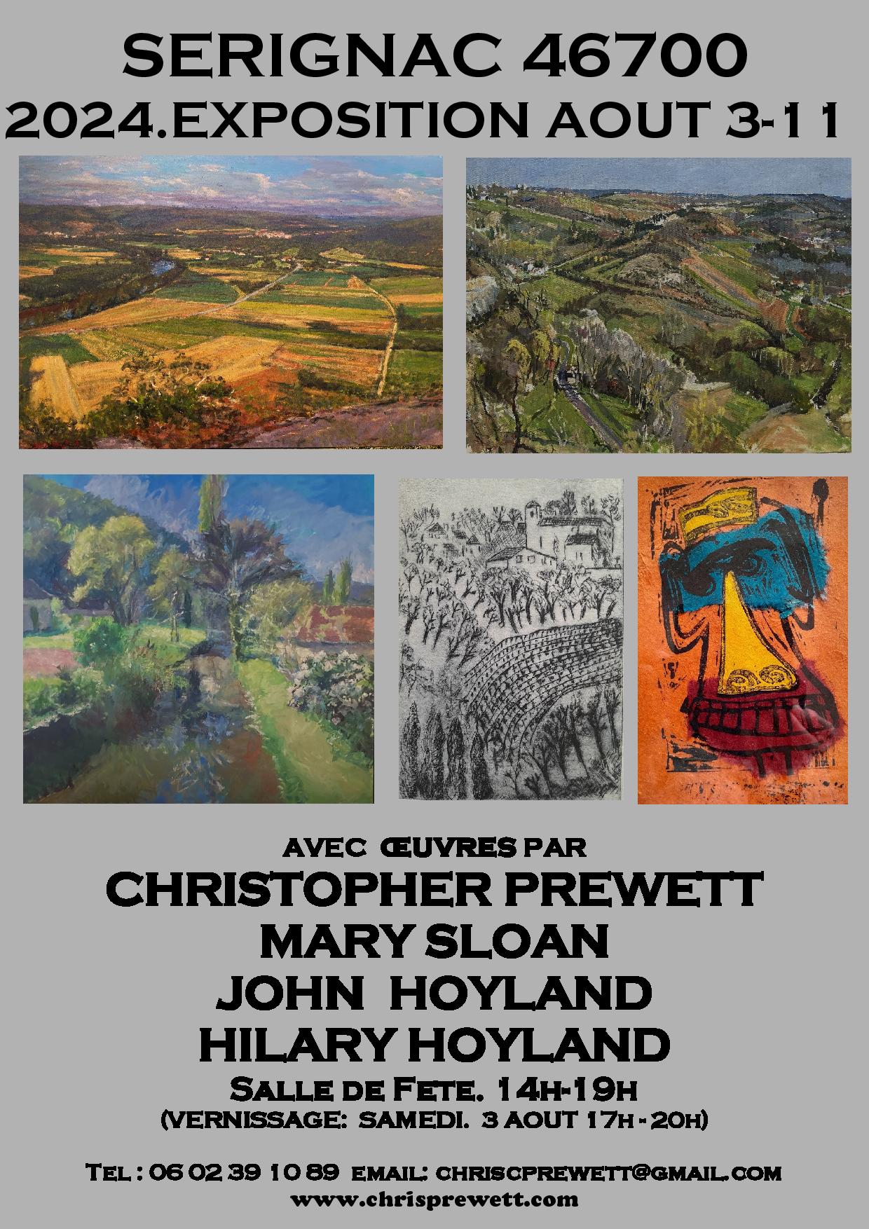 Exposition: Depuis 1980, 4 Artistes travaillant dans le Lot