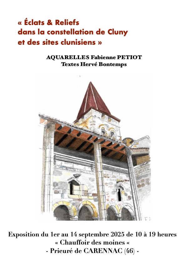 Exposition "Eclats et reliefs dans la constellation de Cluny et des sites clunisiens" de Fabienne Petiot