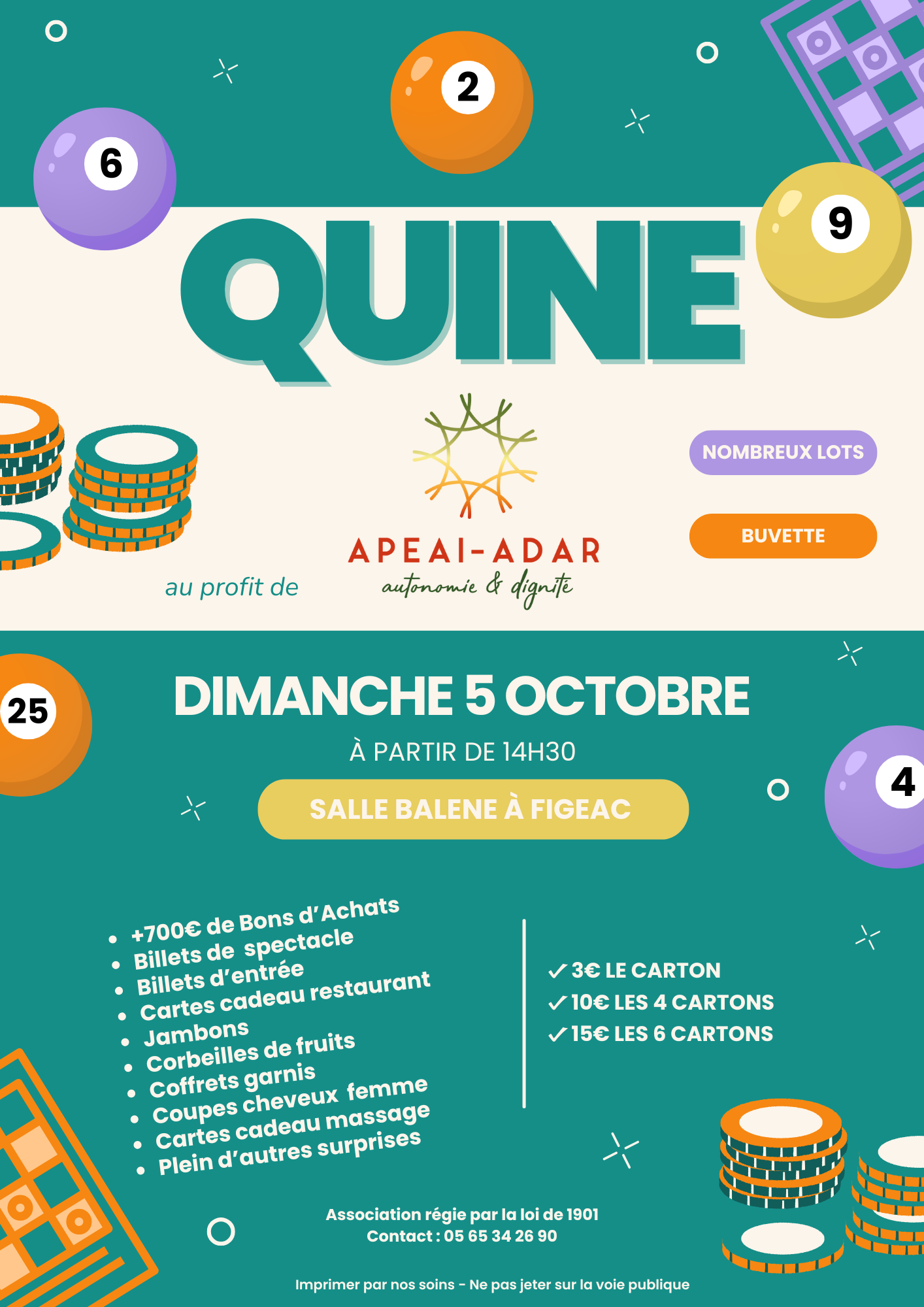 Quine au profit de l’APEAI-ADAR