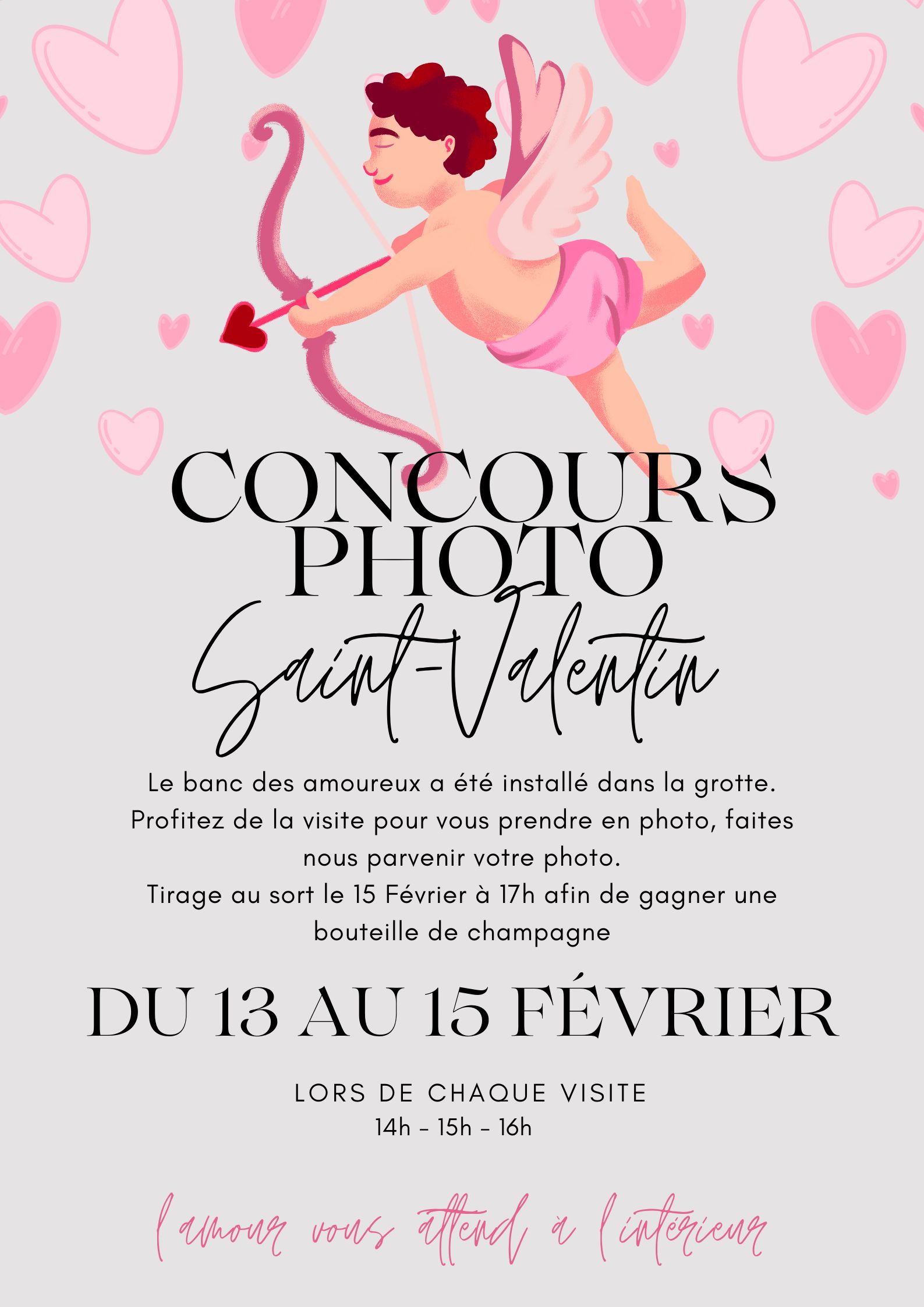 Concours photo de la Saint Valentin aux Grottes de Presque
