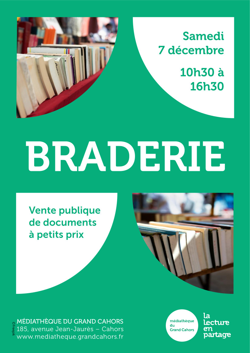 Braderie à la médiathèque du Grand cahors