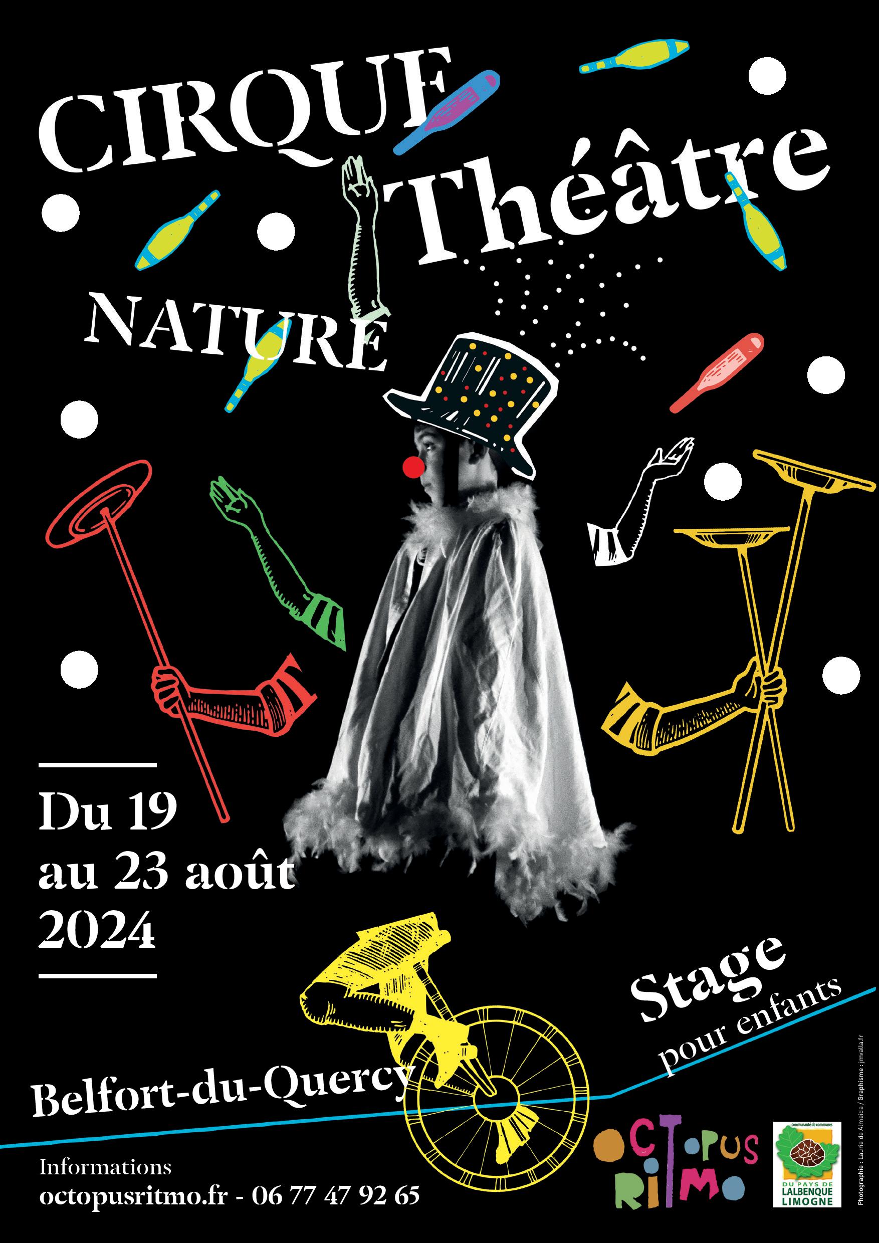 Séjour artistique : Théâtre, cirque et nature pour les 7 - 12 ans