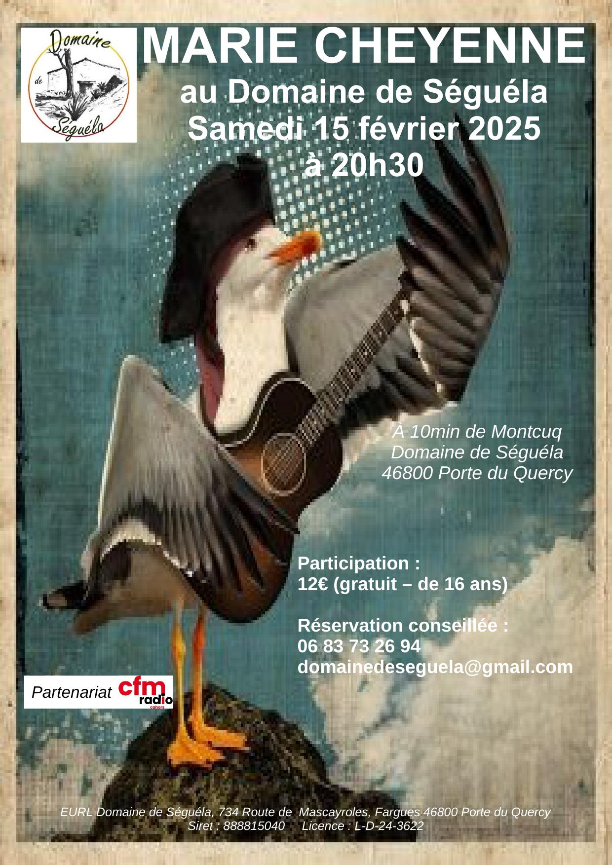 Concert de Marie Cheyenne