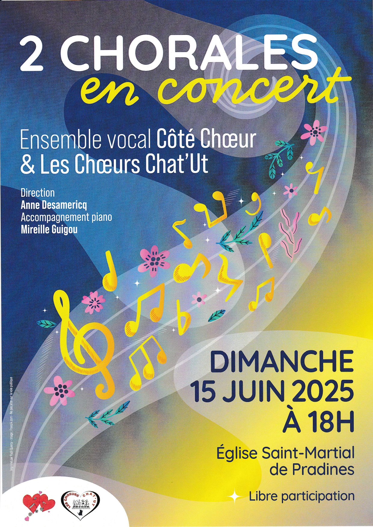 Concert des chorales Côté Chœur et Chat’Ut