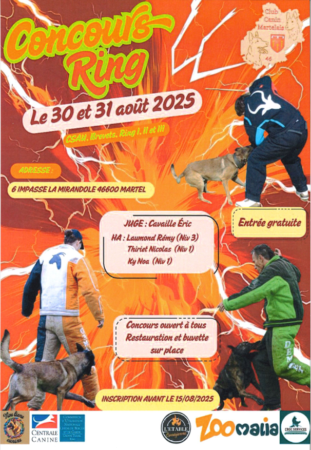 Concours Ring du Club Canin Martelais