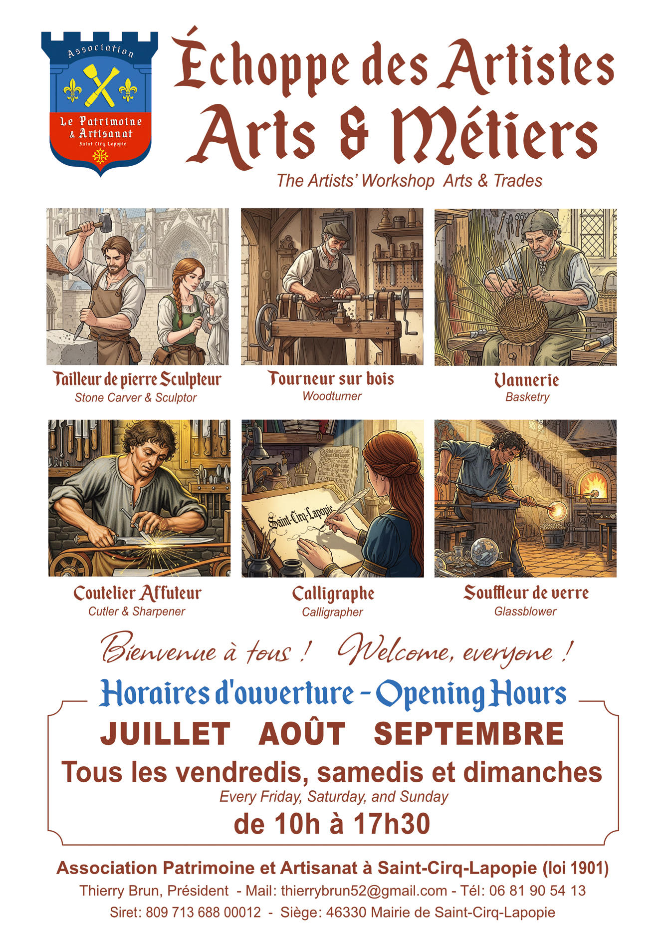 Inauguration de l'échoppe des Artistes, Arts et Métiers