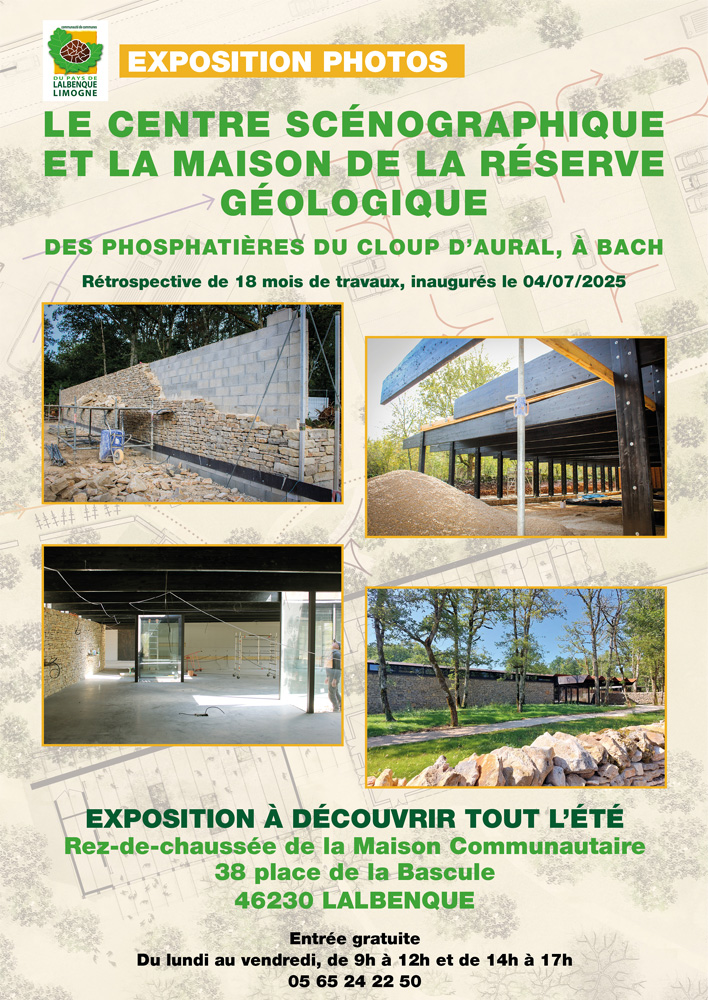 Exposition photographique du centre scénographique et de la maison de la réserve géologique