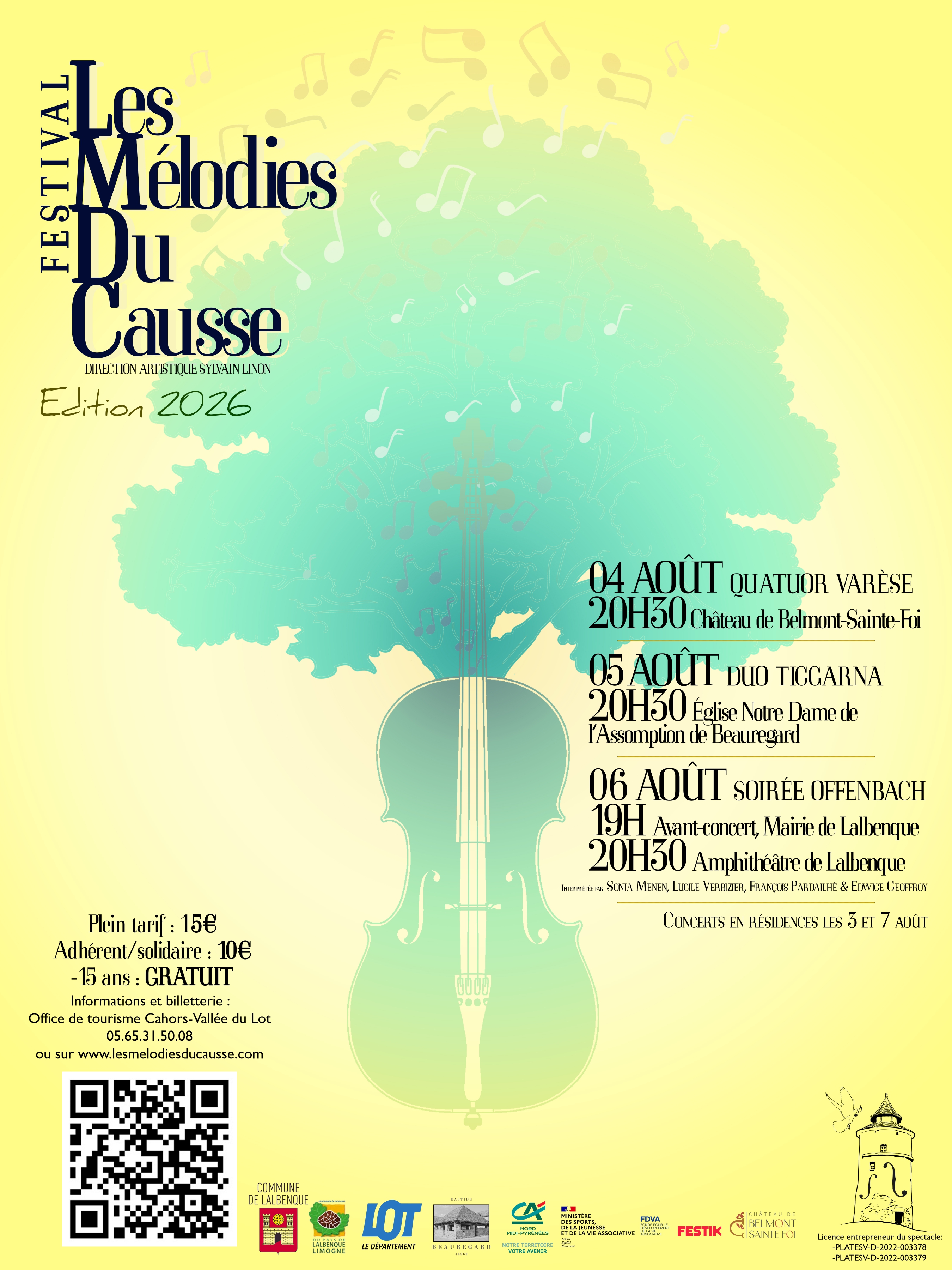 Festival les Mélodies du Causse : Soirée Offenbach