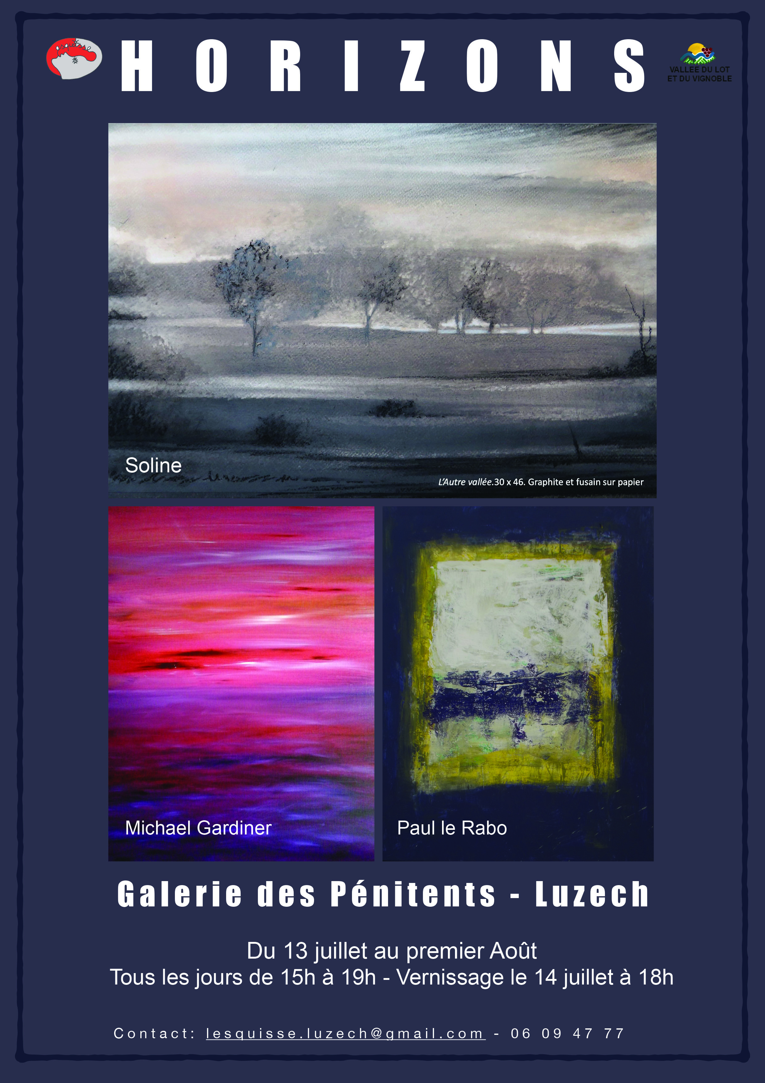 Exposition à la Galerie des Pénitents : Horizons