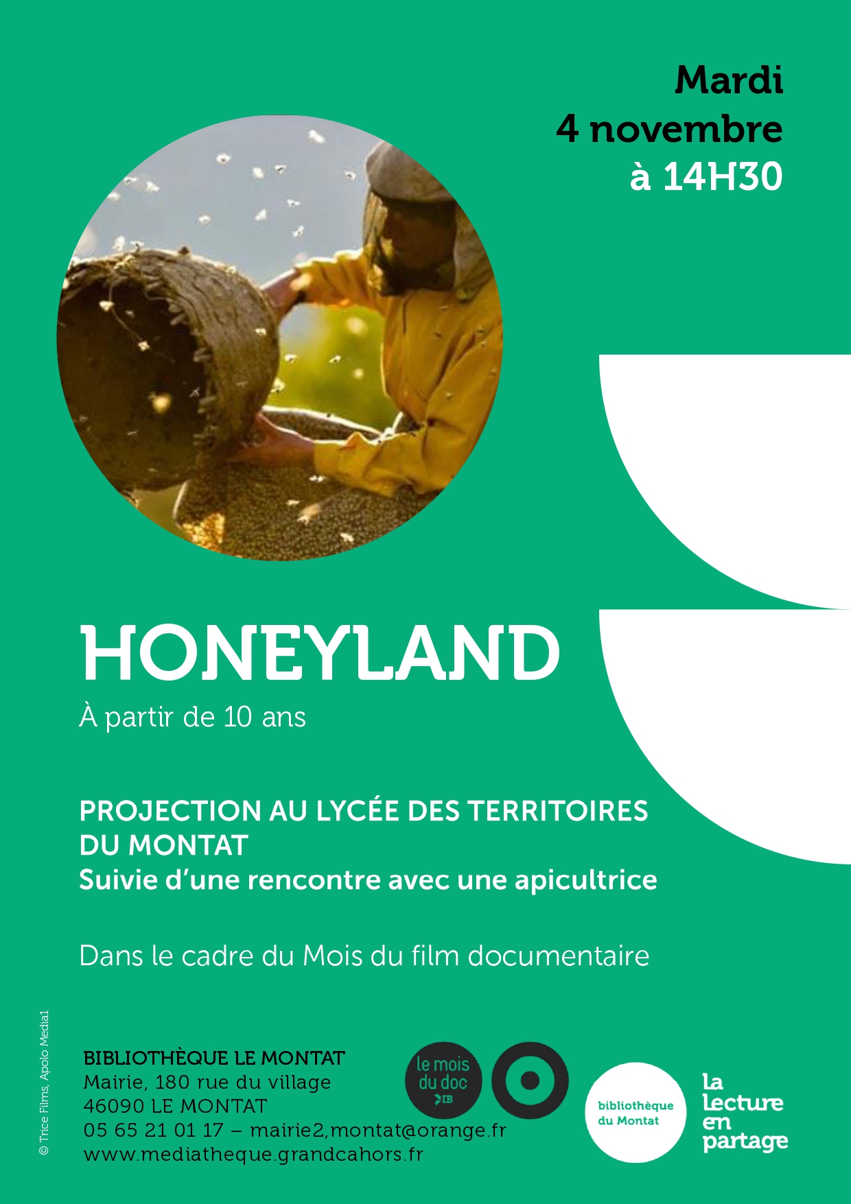 Le mois du film documentaire à Le Montat, Le Montat