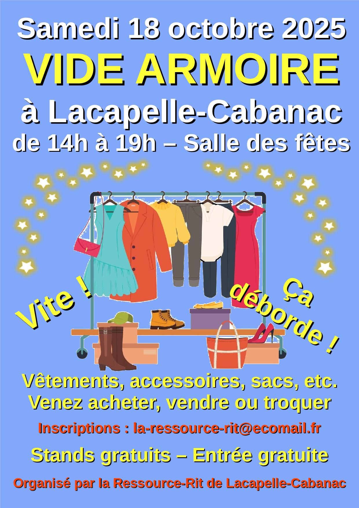 Vide armoires à Lacapelle-Cabanac