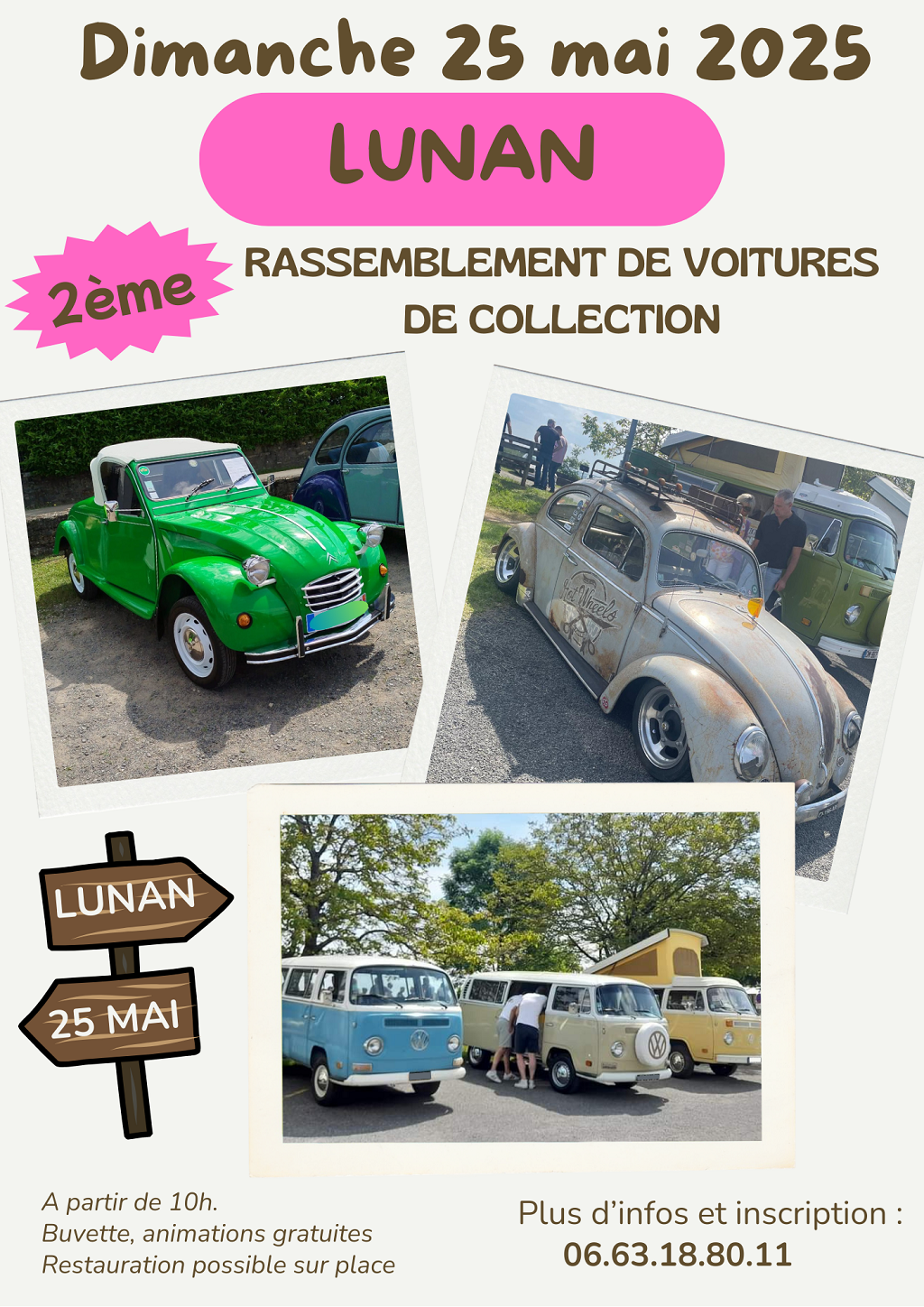 Rassemblement de voitures de collection à Lunan