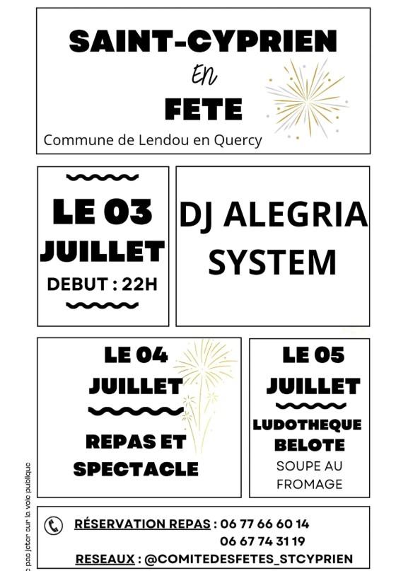 Fête votive de Saint Cyprien