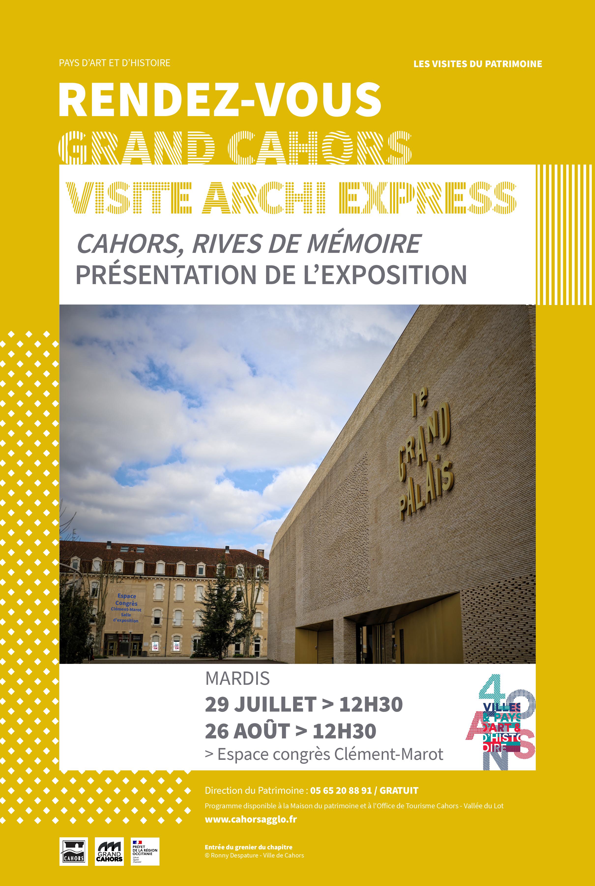 Visite « Archi Express : Cahors, rive de mémoire »