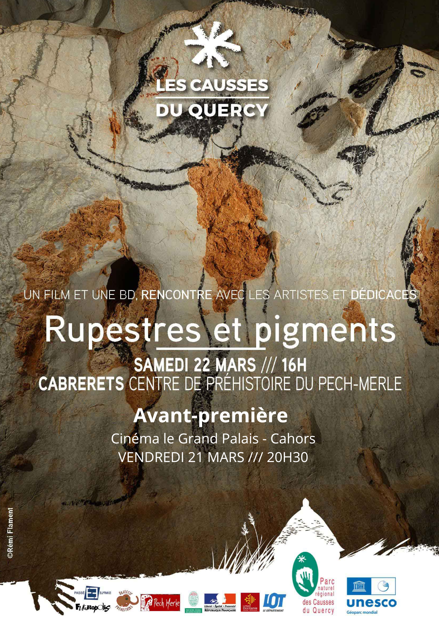 Rupestres et pigments : Un film et une BD