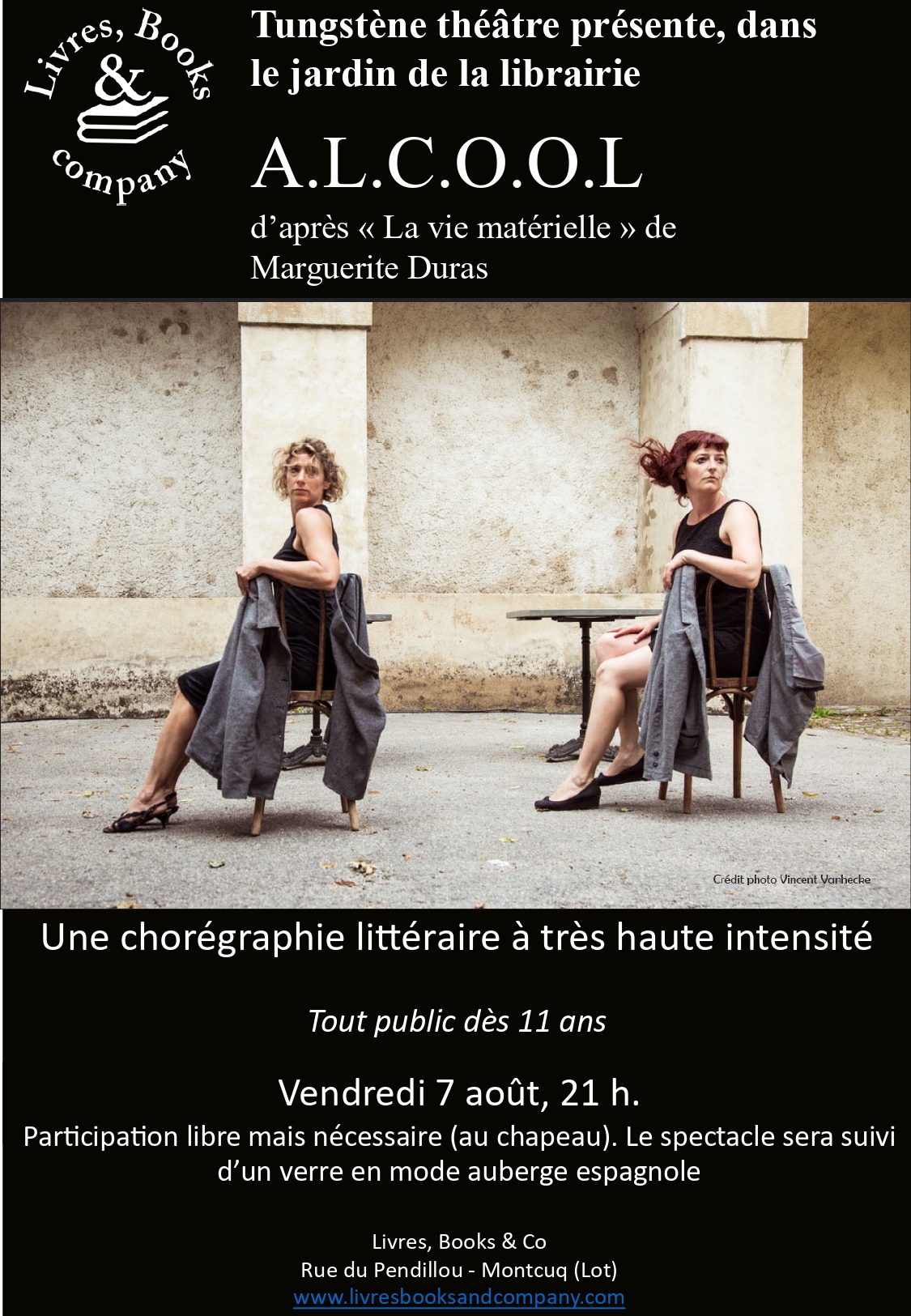 Spectacle "A.L.C.O.O.L." à Books & Co