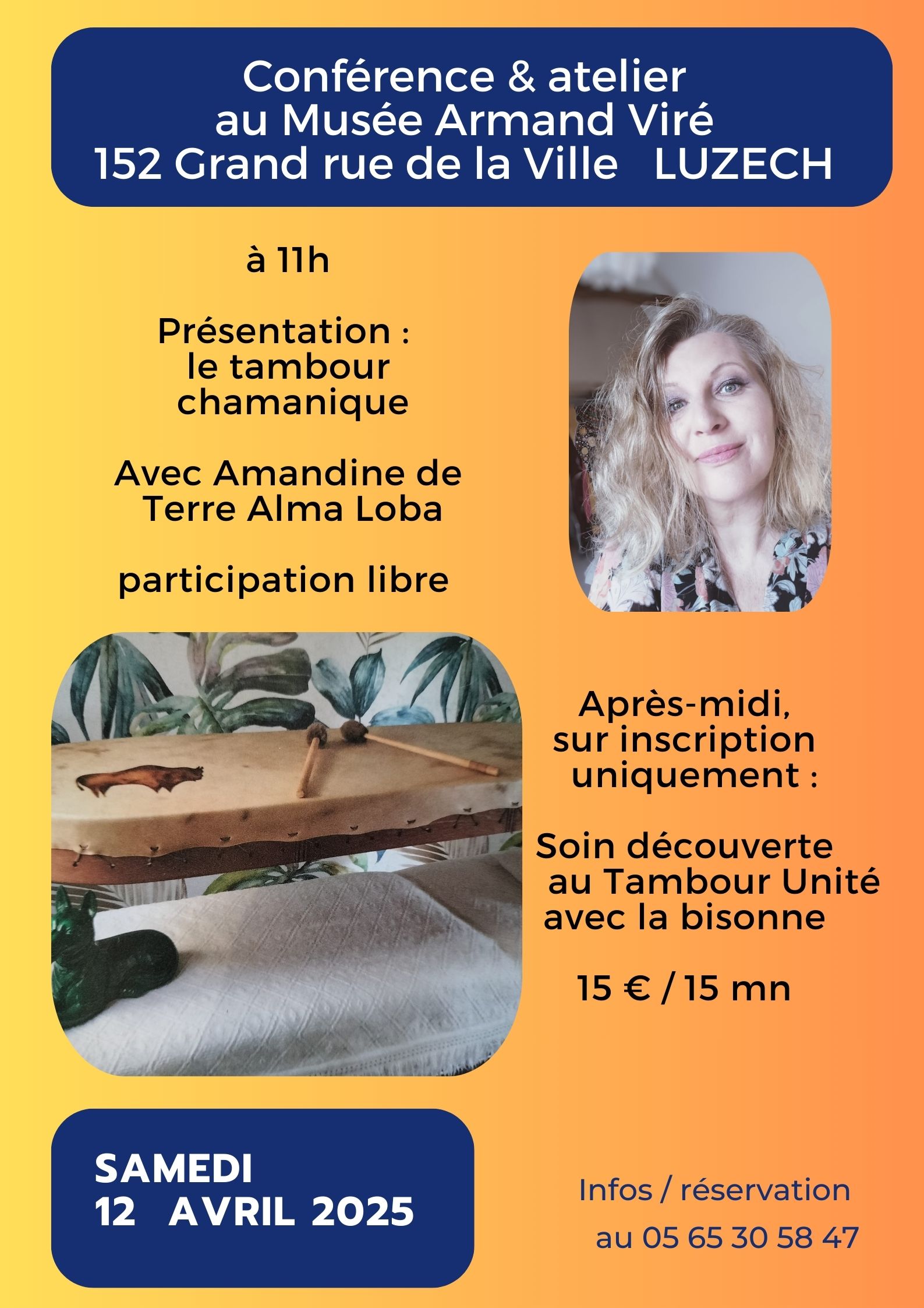 Conférence et atelier: découverte du tambour chamanique