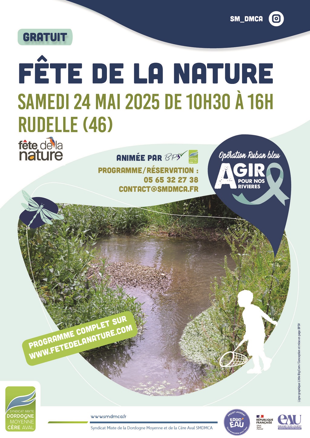 Fête de la Nature sur les bords du Ruisseau de Rudelle