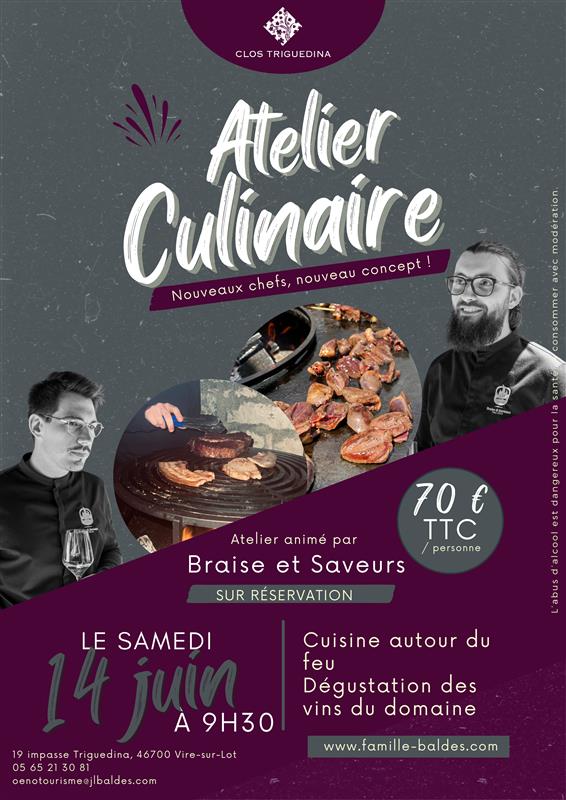 Animation culinaire au Clos Triguedina