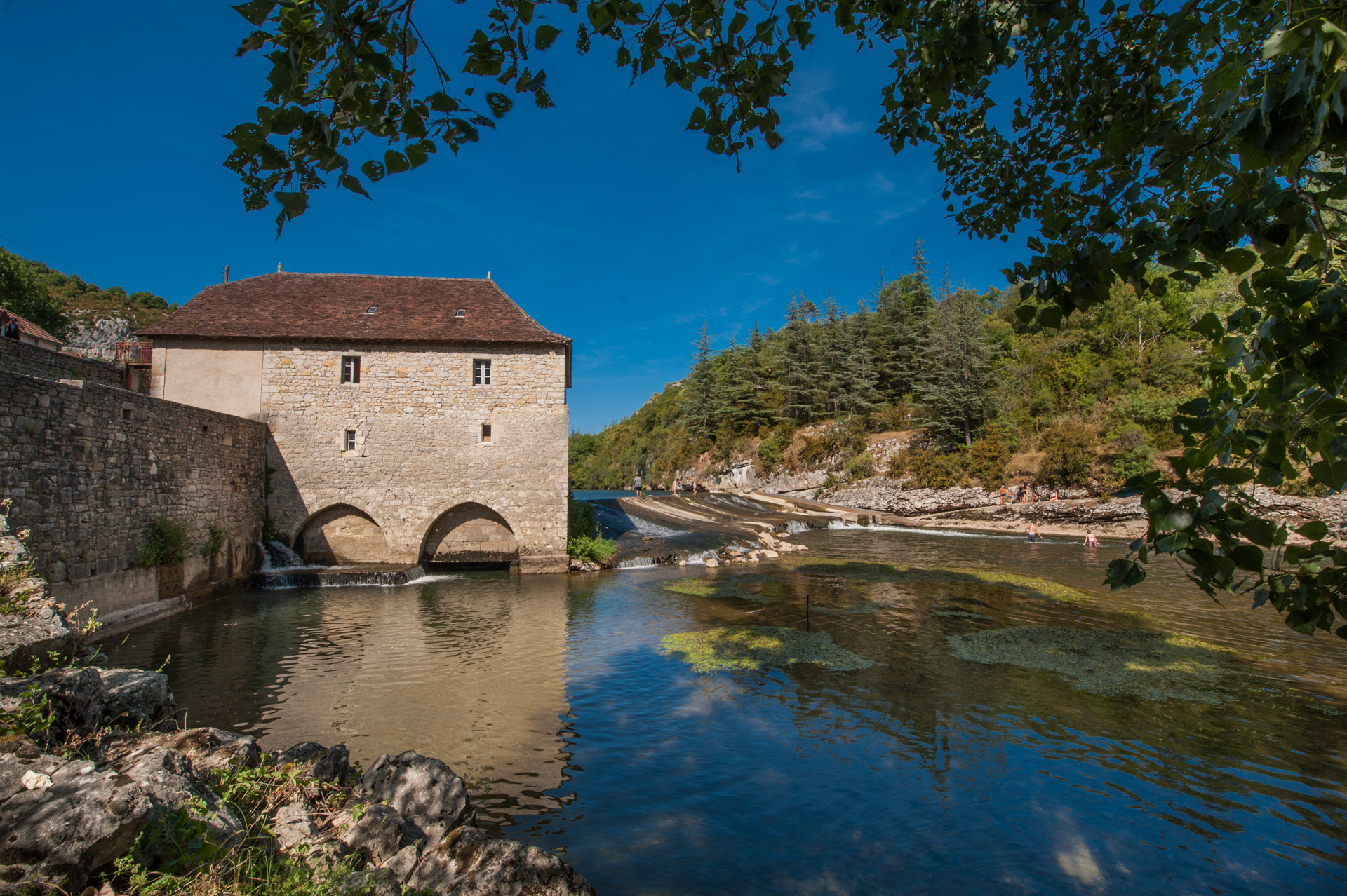 Baignade du moulin de Cabrerets dans la rivière Célé, Cabrerets - photo 4