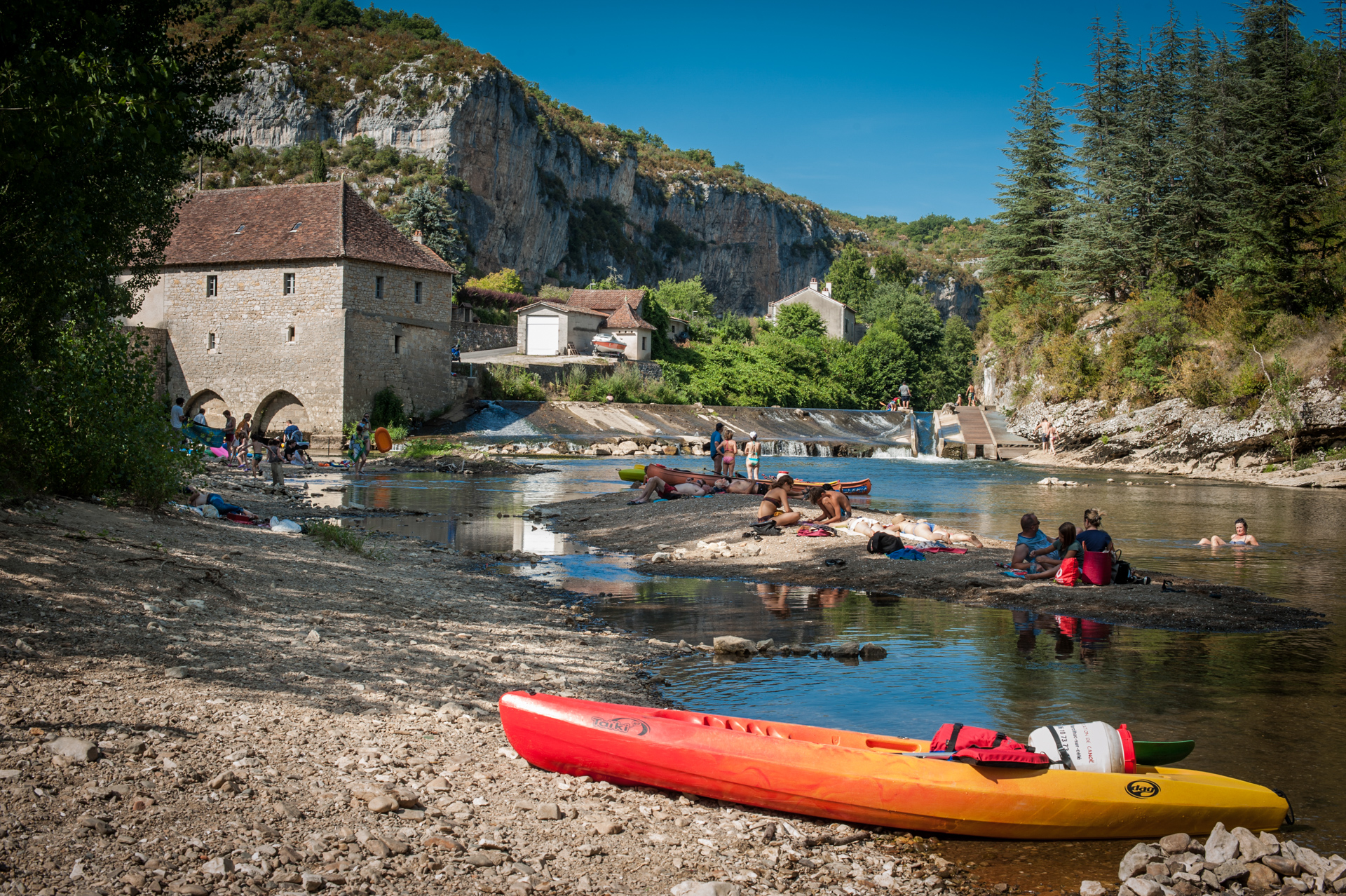 Baignade du moulin de Cabrerets dans la rivière Célé, Cabrerets - photo 6