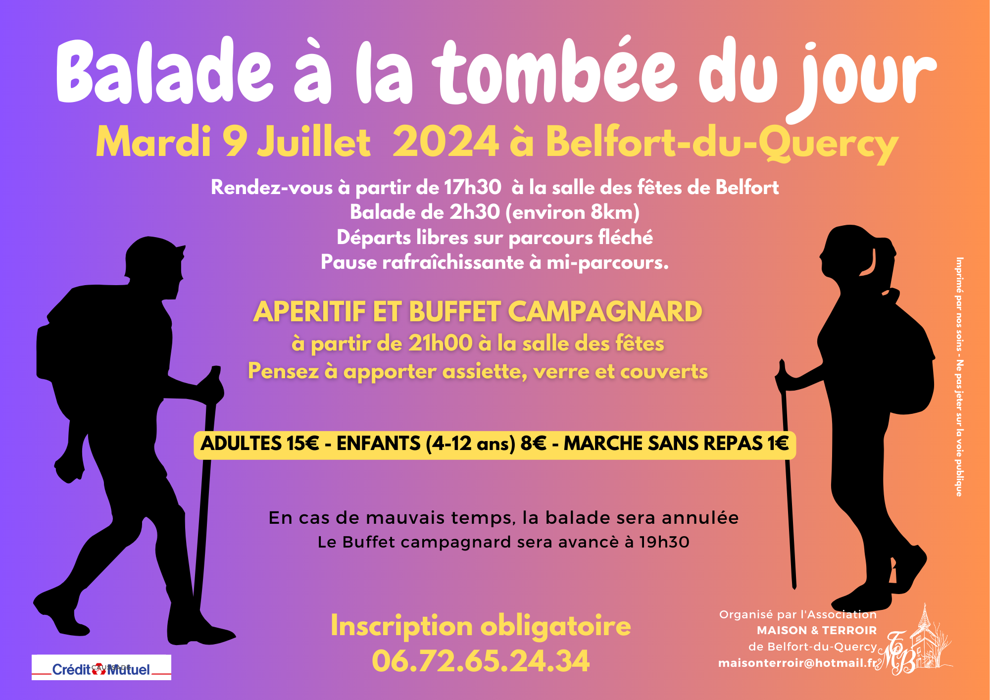 Balade à la Tombée du Jour à Belfort du Quercy