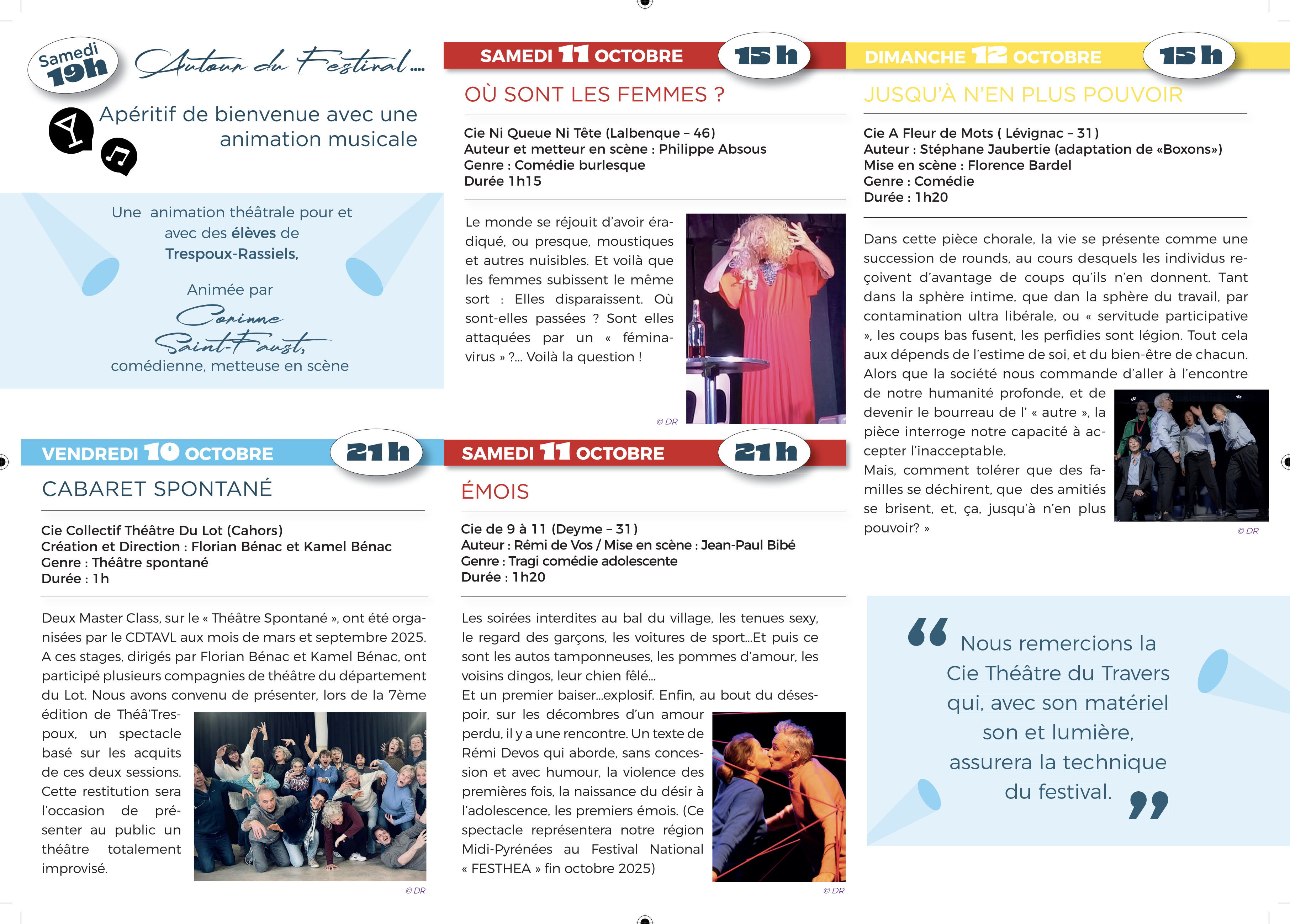 7e Festival Théâ’Trespoux : théâtre en amateur du Lot, Trespoux-Rassiels - photo 3