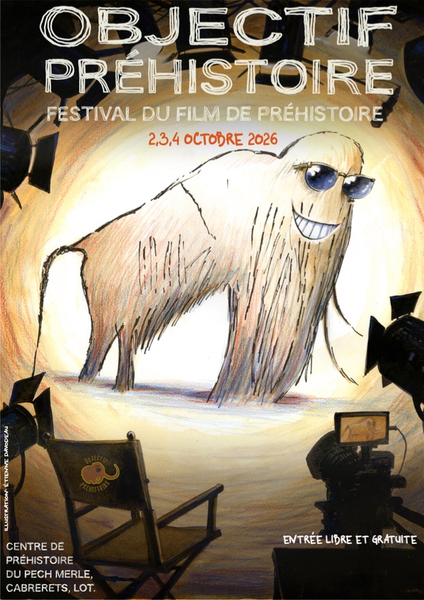 Objectif Préhistoire : Festival du film de Préhistoire — visuel événement