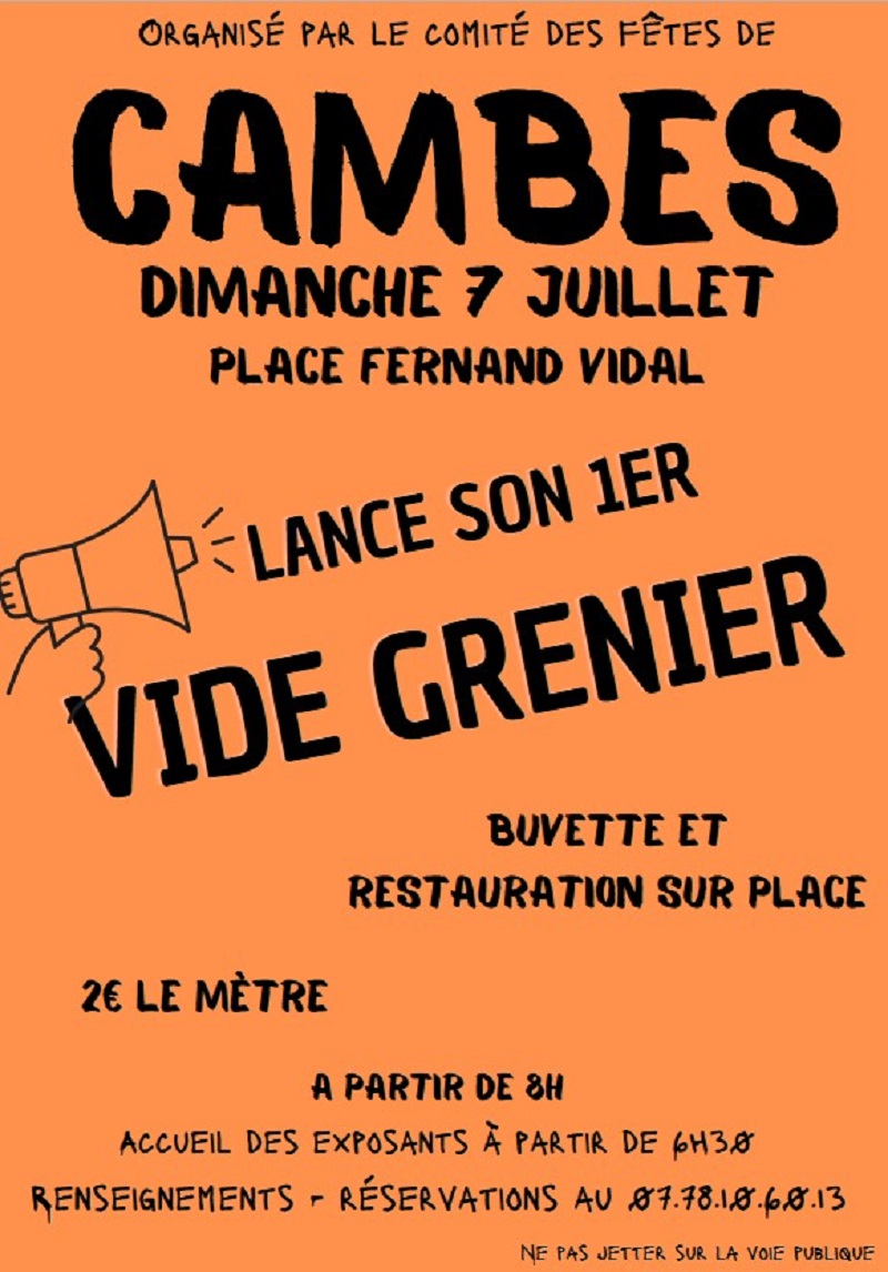 Vide-greniers à Cambes
