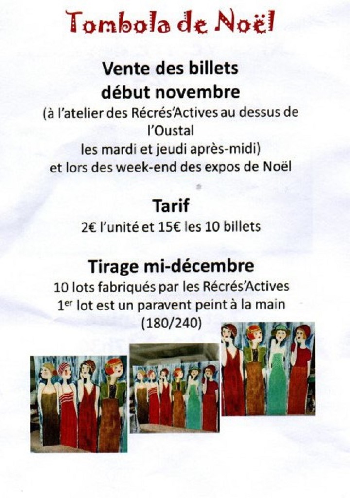 Expo vente de Noël à Espédaillac avec les récréatives