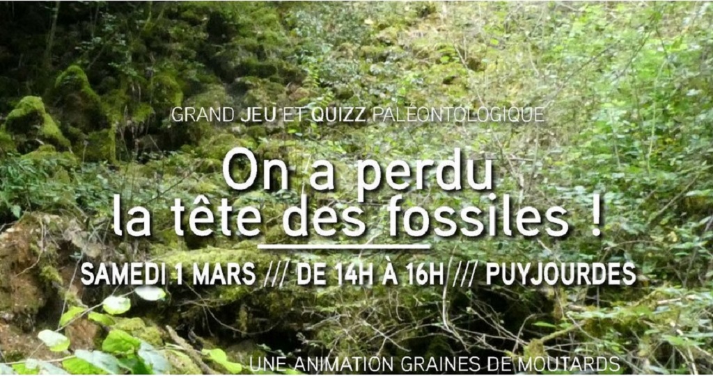 Graines de Moutards à Puyjourdes, sortie : On a perdu la tête des fossiles !