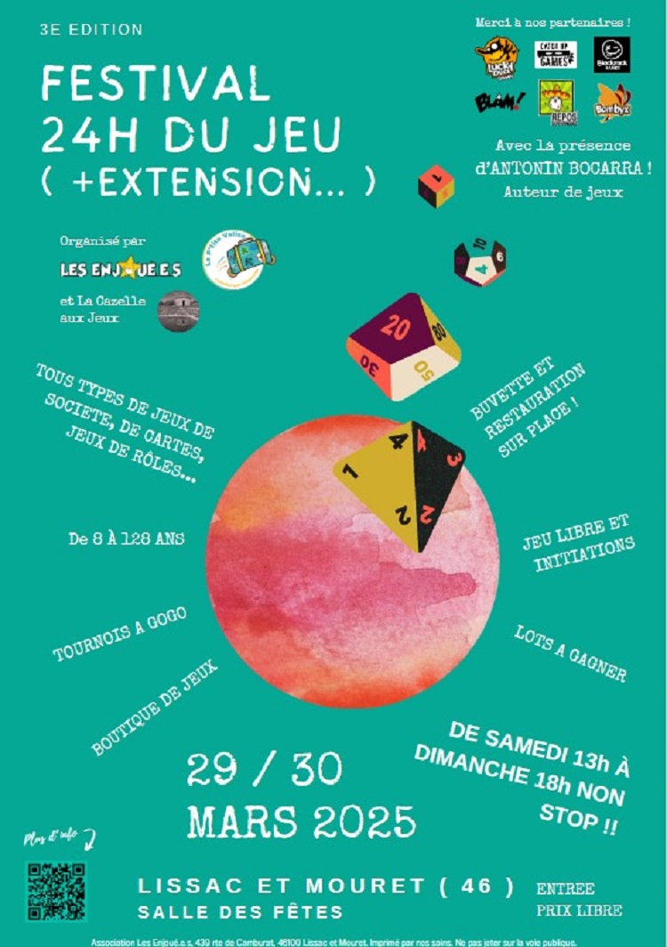 Festival 24H du jeu à Lissac-et-Mouret