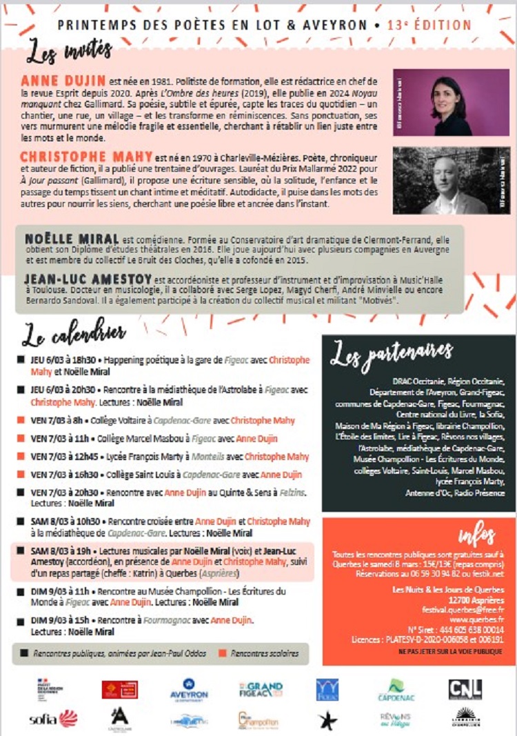 Printemps des Poètes à Fourmagnac, Fourmagnac