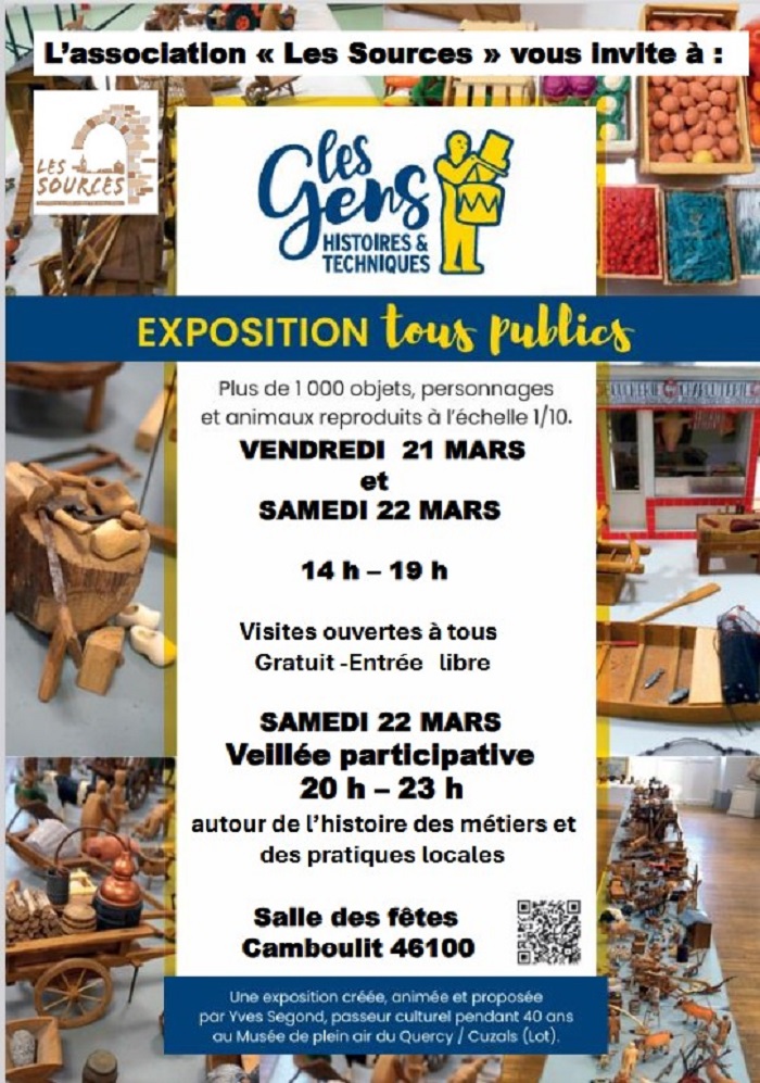 Exposition "Gens d'Avant : Histoires et Techniques" à Camboulit